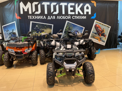 Квадроцикл детский Мотомир ATV ARMIS 125 белый/зелёный (машинокомплект)