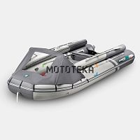 Лодка ПВХ GLADIATOR (Гладиатор) E 450 X PRO светло-серый/тёмно-серый
