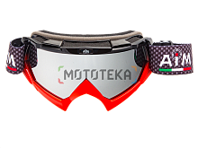 Мотоочки кроссовые AiM (Аим) (PRO) 157-500 Black-Red Glossy