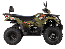 Квадрицикл KAYO (Кайо) AU300 Carb (ЗЕЛЕНЫЙ ХАКИ пластик 2025 г.) с ПСМ