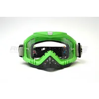Очки кроссовые ROCKOT (Рокот) RM-325 (зелёный/прозрачная, Anti-Scratch)