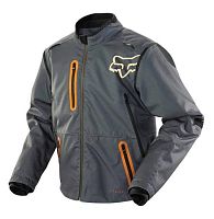 Мотокуртка (куртка мото) FOX (Фокс) #4 black (текстиль) (L)
