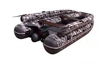 Лодка ПВХ SibRiver (Сибривер) Allaska (Аляска) - 390 Drive lux камуфляж (серый)