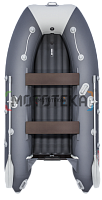 Лодка ПВХ Таймень LX 3200 НДНД графит/светло-серый