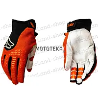 Перчатки мото FOX (Фокс) №13 Orange (L) мотокросс