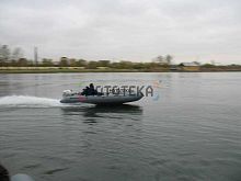 Лодка ПВХ ФЛАГМАН 420 IGLA НДНД серый/синий