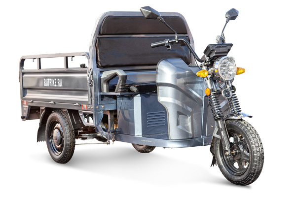 Грузовой электротрицикл Rutrike (Рутрайк) Мастер 1500 60V1000W серый | Мототека