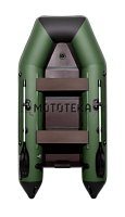 Лодка ПВХ Аква 2900 СКК зелёный/чёрный