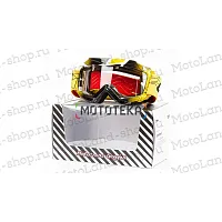 Очки Мотокросс GTX 5018 желтые (детские)