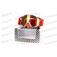 Очки Мотокросс GTX 5025 серо/красные