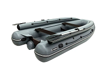 Лодка ПВХ SibRiver (Сибривер) Селенга - 390 НД (ФАЛЬШБОРТ) серый