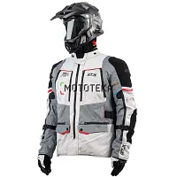 Куртка мотоциклетная (текстиль) GTX EJ-2405 LIGHT GREY (L)