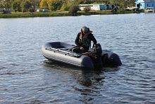 Лодка ПВХ ФЛАГМАН 330U серый/синий