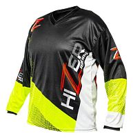 Джерси/футболка для мотокросса HIZER (Хайзер) / Neon-Green/White (M)
