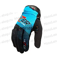Перчатки мото HIZER (Хайзер) / Blue/White (L) мотокросс