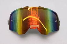 Линза для кроссовых очков ROCKOT (Рокот) RM - 391 (зеркальная красно - зеленая)