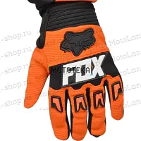 Перчатки мото (детские) FOX (Фокс) №4 Orange/Black (14 см/4-5 лет) мотокросс